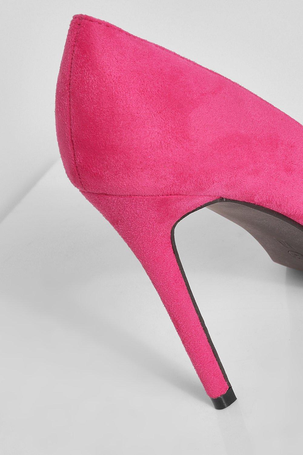 Pink wide hot sale width heels